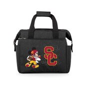 USC Trojans Black SC Interlock Football Mickey Lunch Cooler